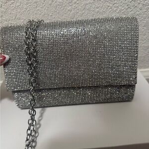 Elegant Silver Clutch Bag